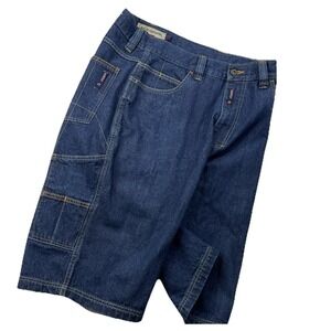 Vintage Willie Esco Denim Shorts Men Sz 34 Y2K Jean Baggy Hip Hop Urban Wide Leg